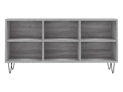 Suporte de TV multimídia prateleira de TV aparador de TV sala de jantar sala de estar quarto sonoma 1035 x 30 x 50 cm madeira projetada cinza 02_0028372