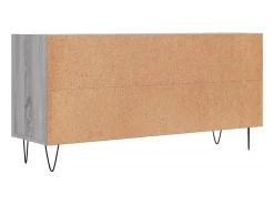 Suporte de TV multimídia prateleira de TV aparador de TV sala de jantar sala de estar quarto sonoma 1035 x 30 x 50 cm madeira projetada cinza 02_0028372