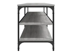 Suporte de TV multimídia prateleira de TV buffet de TV sala de jantar sala de estar quarto sonoma 200 x 30 x 50 cm madeira projetada e metal cinza 02_0028436
