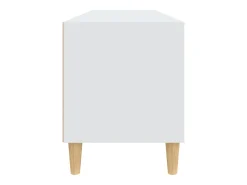 Suporte de TV multimídia prateleira de TV aparador de TV sala de jantar sala de estar quarto 100 x 345 x 445 cm madeira de engenharia branca 02_0025469