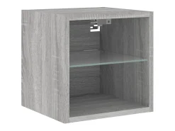 Suporte de TV multimídia prateleira de TV buffet de TV sala de jantar sala de estar quarto com LED 6 peças Sonoma Engineered Wood cinza 02_0029460