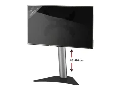 Suporte de TV VCM | Suporte de TV em alumínio regulável em altura - Coscal (preto)