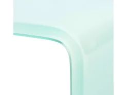 Suporte de TV/aparador/montagem para monitor de design prático para TV de vidro branco de 40 cm 2502227