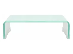 Suporte de TV/aparador/montagem para monitor de design prático para TV de vidro branco de 40 cm 2502227
