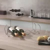 Suporte empilhável para 12 garrafas modulável em metaltext cinza Polytherm®