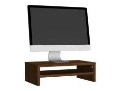 Suporte monitor 42x24x13 cm derivados madeira carvalho castanho PT626336
