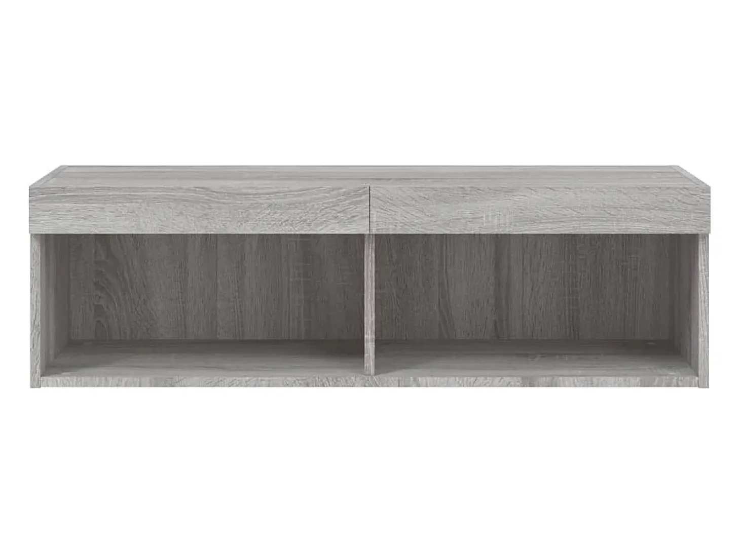 Suporte multimídia para TV prateleira para TV aparador armário para TV sala de jantar sala de estar quarto com luzes LED Sonoma 100 x 30 x 30 cm cinza 02_0026794