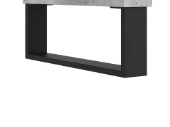 Suporte multimídia para TV prateleira para TV aparador para TV sala de jantar sala de estar quarto 100 x 34,5 x 44,5 cm madeira industrializada cinza 02_0025478