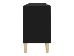 Suporte multimídia para TV prateleira para TV aparador armário para TV sala de jantar sala de estar quarto 150 x 30 x 50 cm madeira engenheirada preta 02_0026003