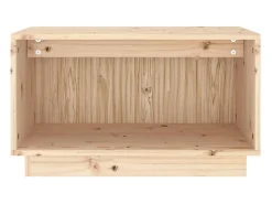 Suporte multimídia para TV prateleira para TV aparador armário para TV sala de jantar sala de estar quarto 60 x 35 x 35 cm madeira maciça de pinho marrom 02_0026134