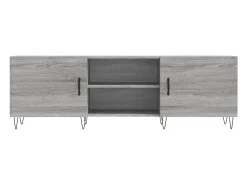 Suporte multimídia para TV prateleira para TV aparador para TV sala de jantar sala de estar quarto Sonoma 150 x 30 x 50 cm madeira industrializada cinza 02_0028404