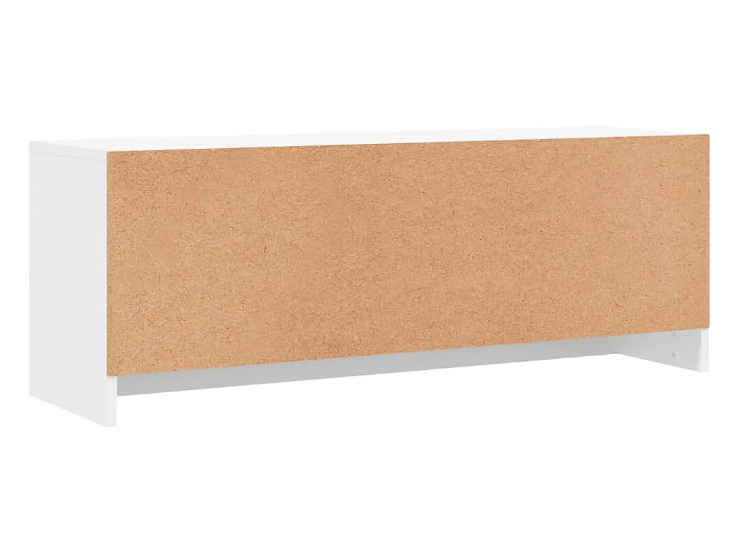 Suporte multimídia para TV prateleira para TV aparador armário para TV sala de jantar sala de estar quarto 102 x 30 x 37,5 cm madeira engenheirada branca 02_0025555