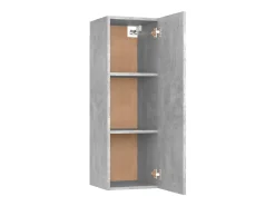 Suporte multimídia para TV prateleira para TV aparador para TV sala de jantar sala de estar quarto 30,5 x 30 x 90 cm madeira industrializada cinza 02_0026125
