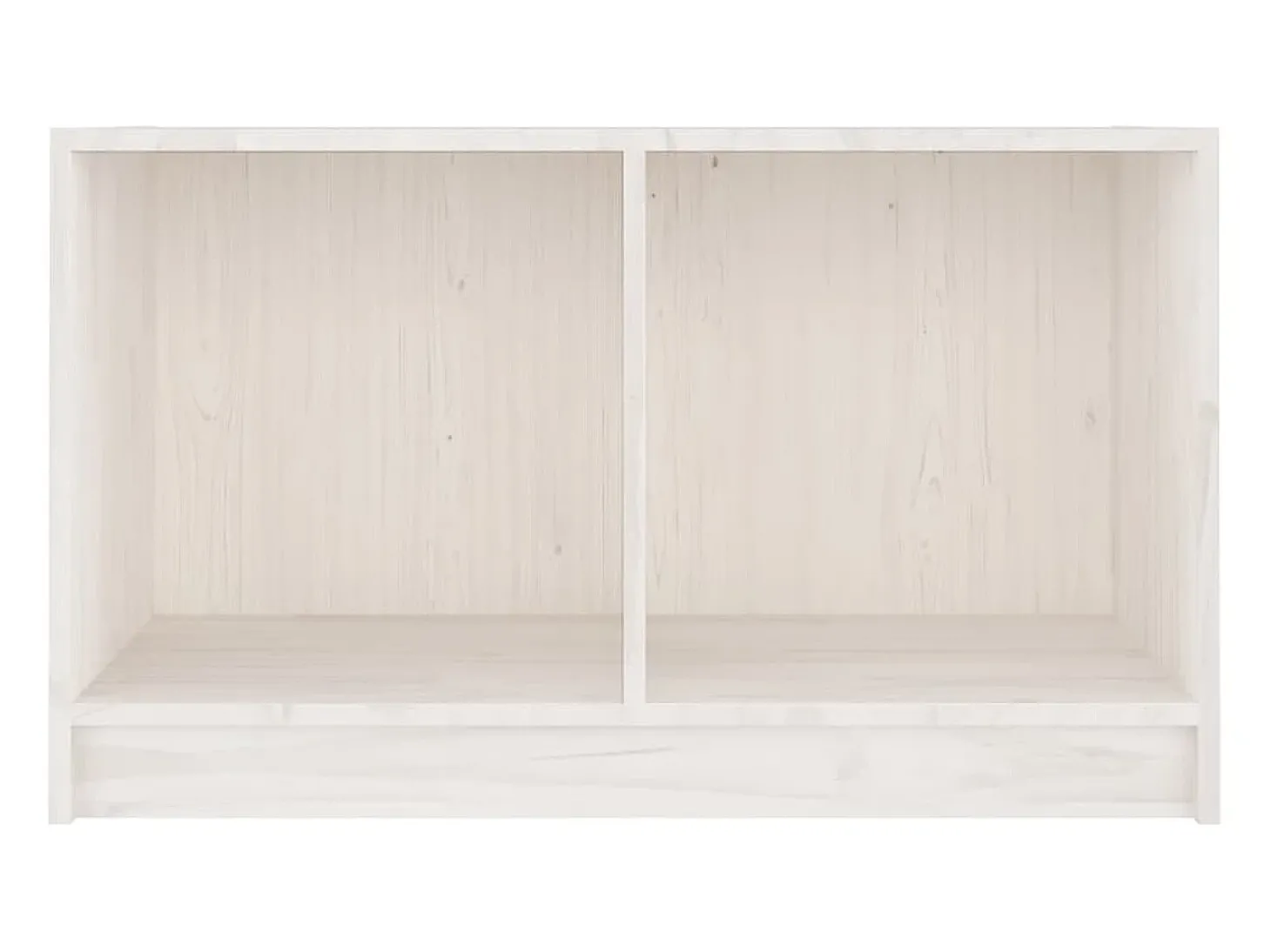 Suporte multimídia para TV prateleira para TV aparador armário para TV sala de jantar sala de estar quarto 70 x 33 x 42 cm madeira maciça de pinho branco 02_0026176