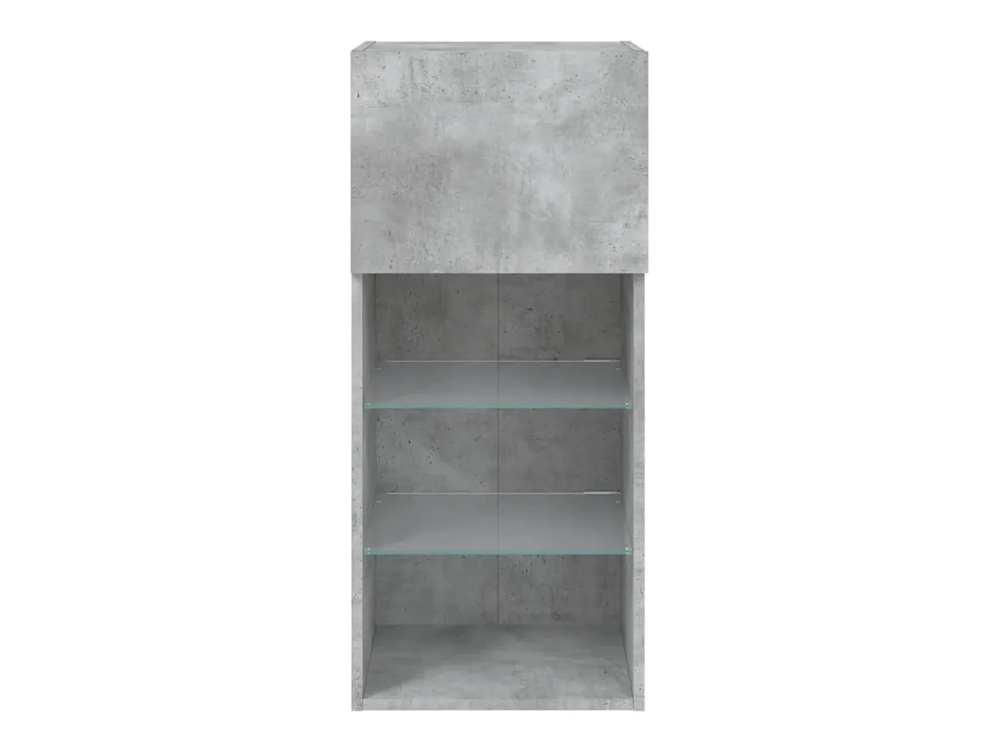Suporte multimídia para TV prateleira para TV aparador armário para TV sala de jantar sala de estar quarto com luzes LED 40,5 x 30 x 90 cm cinza 02_0026603