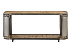 Suporte multimídia para TV prateleira para TV aparador armário para TV sala de jantar sala de estar quarto 90 x 30 x 40 cm madeira maciça de manga marrom 02_0026331