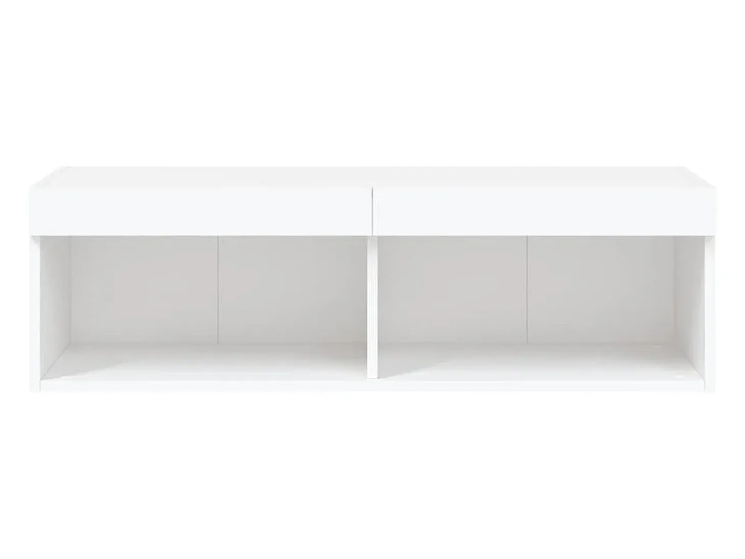 Suporte multimídia para TV prateleira para TV aparador armário para TV sala de jantar sala de estar quarto com luzes LED 100 x 30 x 30 cm branco 02_0026505