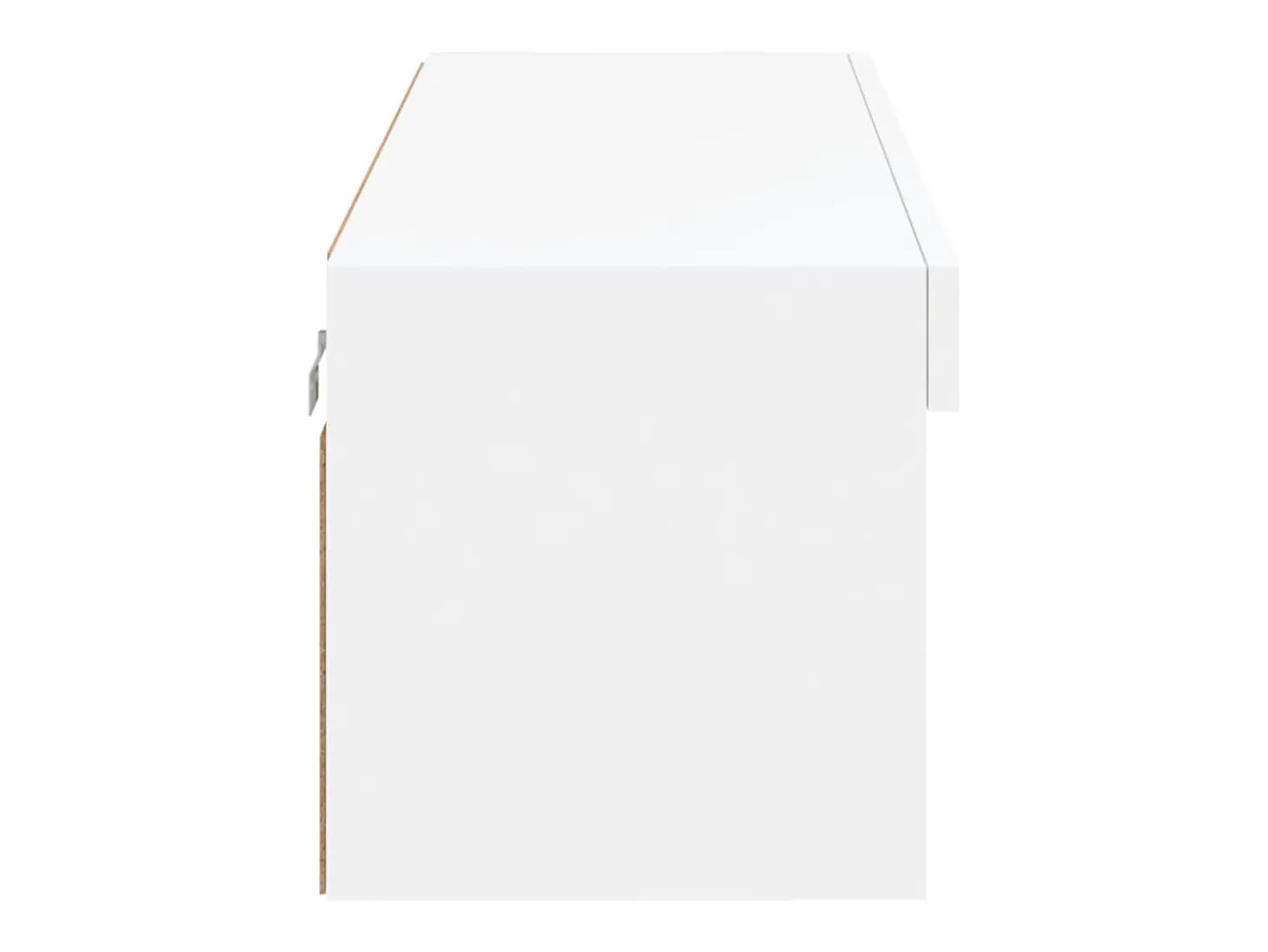 Suporte multimídia para TV prateleira para TV aparador armário para TV sala de jantar sala de estar quarto com luzes LED 100 x 30 x 30 cm branco 02_0026505