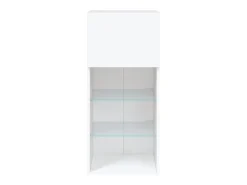 Suporte multimídia para TV prateleira para TV aparador móvel para TV para sala de jantar sala de estar quarto com luzes LED 40,5 x 30 x 90 cm branco 02_0026602