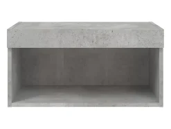 Suporte multimídia para TV prateleira para TV aparador móvel para TV para sala de jantar sala de estar quarto com luzes LED 60 x 30 x 30 cm cinza 02_0026606