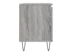 Suporte multimídia para TV prateleira para TV aparador para TV sala de jantar sala de estar quarto Sonoma 104 x 35 x 50 cm madeira industrializada cinza 02_0028374