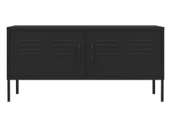 Suporte multimídia para TV prateleira para TV aparador para TV para sala de jantar sala de estar quarto 105 x 35 x 50 cm aço preto 02_0025688