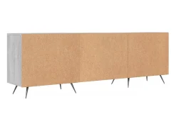 Suporte multimídia para TV prateleira para TV aparador para TV sala de jantar sala de estar quarto Sonoma 150 x 30 x 50 cm madeira industrializada cinza 02_0028401