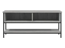Suporte multimídia para TV prateleira para TV aparador para TV sala de jantar sala de estar quarto Sonoma 100 x 35 x 45 cm madeira industrializada cinza 02_0028333