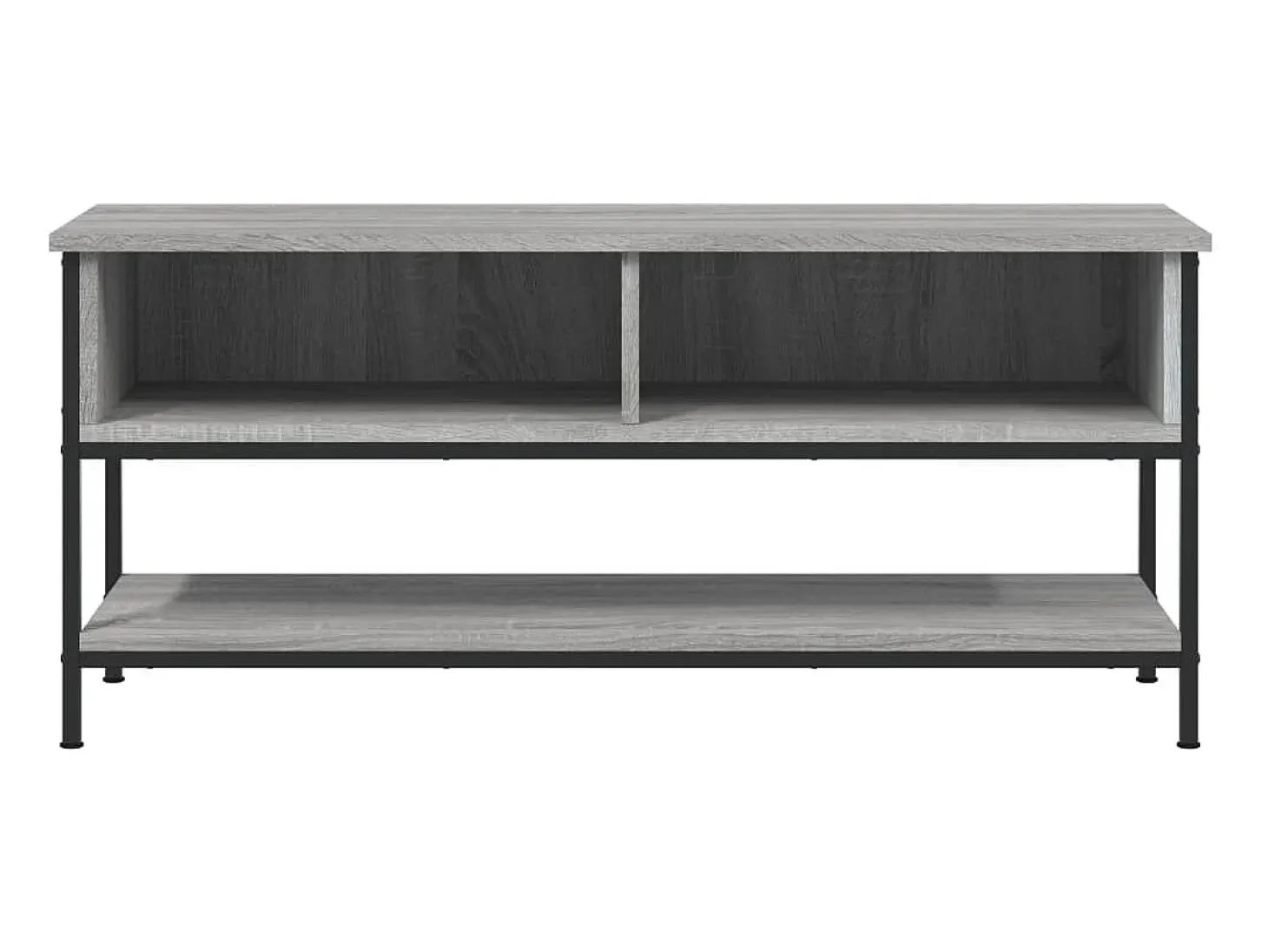 Suporte multimídia para TV prateleira para TV aparador para TV sala de jantar sala de estar quarto Sonoma 100 x 35 x 45 cm madeira industrializada cinza 02_0028333