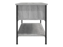 Suporte multimídia para TV prateleira para TV aparador para TV sala de jantar sala de estar quarto Sonoma 100 x 35 x 45 cm madeira industrializada cinza 02_0028333