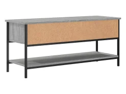 Suporte multimídia para TV prateleira para TV aparador para TV sala de jantar sala de estar quarto Sonoma 100 x 35 x 45 cm madeira industrializada cinza 02_0028333