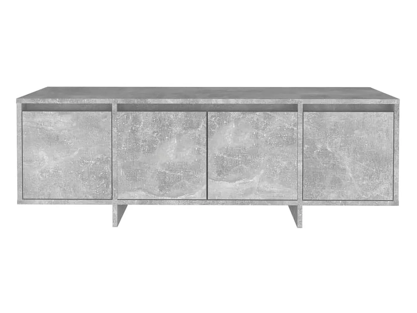 Suporte multimídia para TV prateleira para TV aparador para TV para sala de jantar sala de estar quarto 120 x 30 x 40,5 cm madeira industrializada cinza 02_0025839