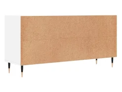 Suporte multimídia para TV prateleira para TV aparador armário para TV sala de jantar sala de estar quarto 103,5 x 30 x 50 cm madeira engenheirada branca 02_0025641