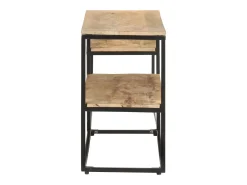 Suporte multimídia para TV prateleira para TV aparador para TV sala de jantar sala de estar quarto 180 x 30 x 50 cm madeira de mangueira marrom natural 02_0026089