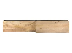Suporte multimídia para TV prateleira para TV aparador para TV sala de jantar sala de estar quarto 180 x 30 x 50 cm madeira de mangueira marrom natural 02_0026089
