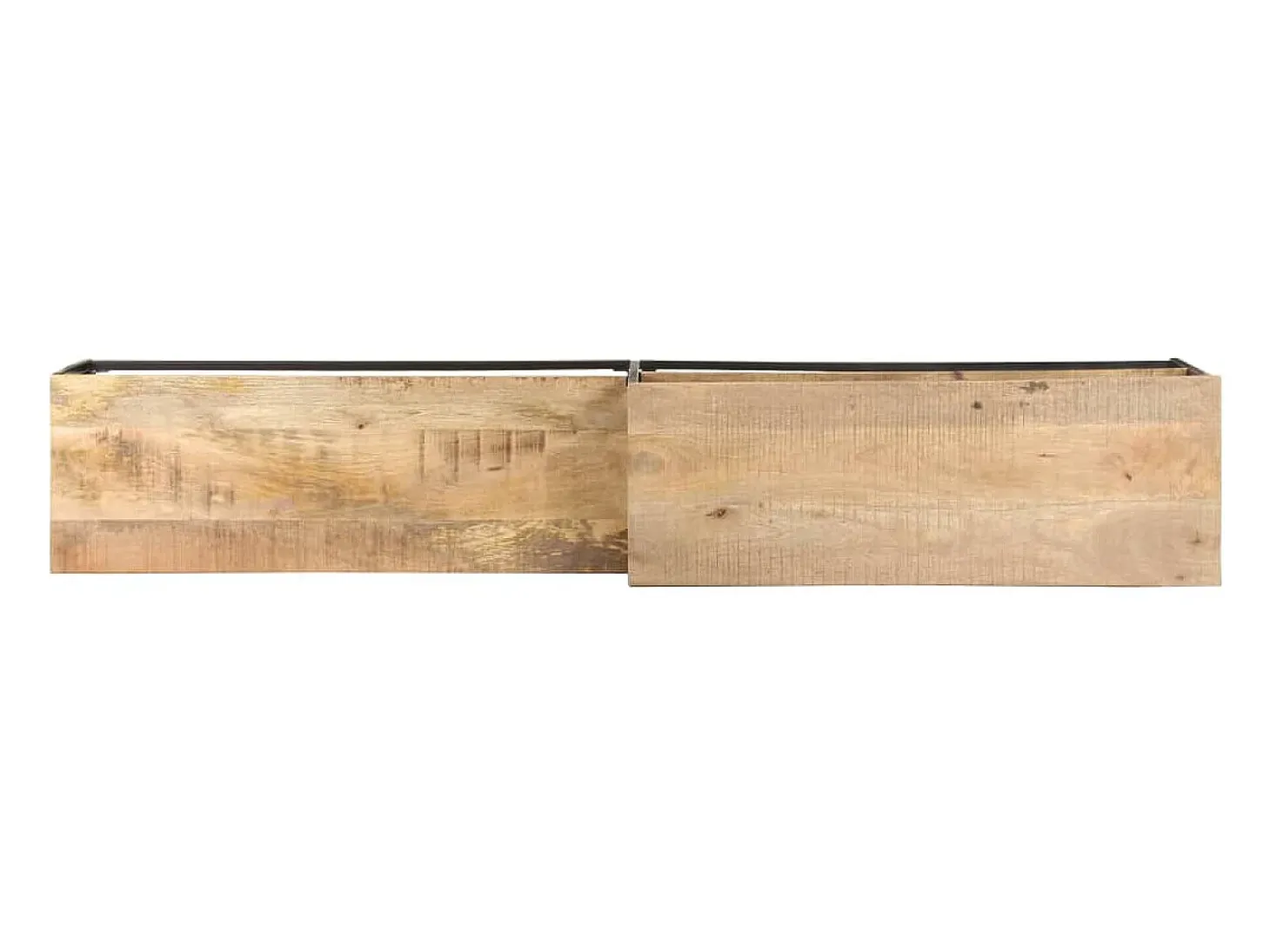 Suporte multimídia para TV prateleira para TV aparador para TV sala de jantar sala de estar quarto 180 x 30 x 50 cm madeira de mangueira marrom natural 02_0026089