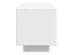 Suporte multimídia para TV prateleira para TV móvel para TV sala de jantar sala de estar quarto 100 x 35 x 40 cm aglomerado branco 02_0025481