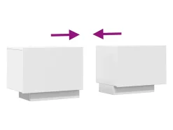 Suporte multimídia para TV prateleira para TV móvel para TV sala de jantar sala de estar quarto 100 x 35 x 40 cm aglomerado branco 02_0025481