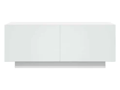 Suporte multimídia para TV prateleira para TV móvel para TV sala de jantar sala de estar quarto 100 x 35 x 40 cm aglomerado branco 02_0025481