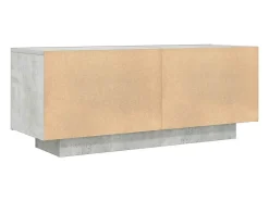 Suporte multimídia para TV prateleira para TV aparador para TV para sala de jantar sala de estar quarto 100 x 35 x 40 cm madeira industrializada cinza 02_0025490