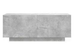 Suporte multimídia para TV prateleira para TV aparador para TV para sala de jantar sala de estar quarto 100 x 35 x 40 cm madeira industrializada cinza 02_0025490