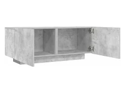 Suporte multimídia para TV prateleira para TV aparador para TV para sala de jantar sala de estar quarto 100 x 35 x 40 cm madeira industrializada cinza 02_0025490