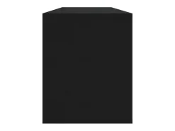 Suporte multimídia para TV prateleira para TV aparador para TV sala de jantar sala de estar quarto 130 x 35 x 50 cm madeira engenheirada preta 02_0025894