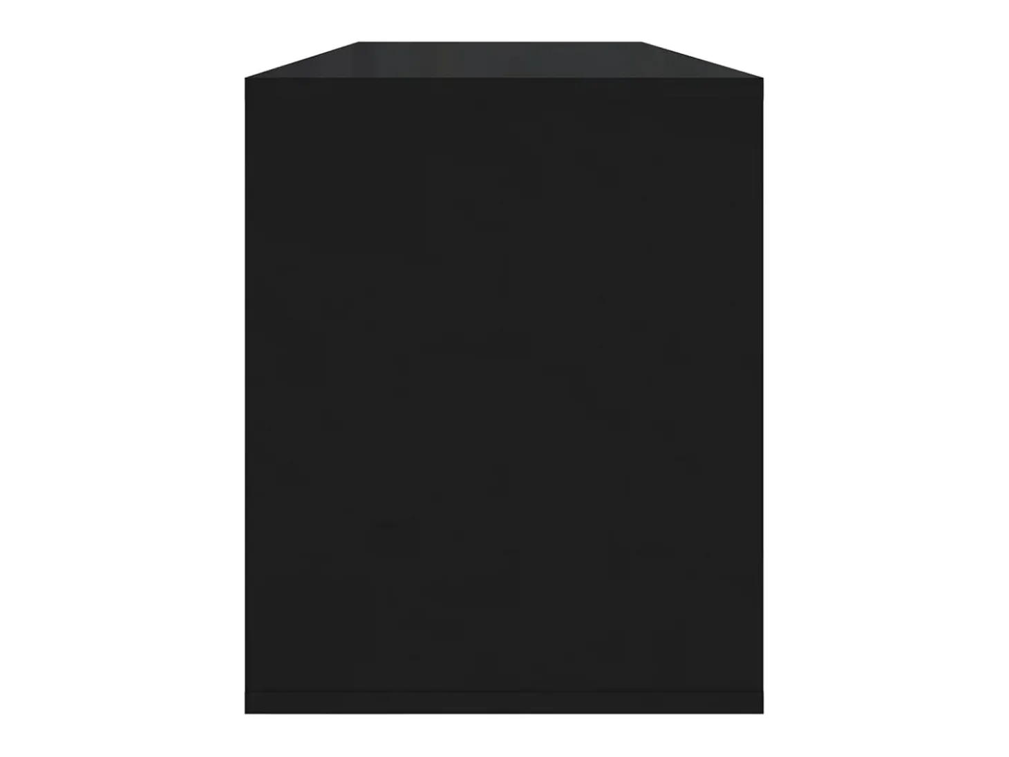 Suporte multimídia para TV prateleira para TV aparador para TV sala de jantar sala de estar quarto 130 x 35 x 50 cm madeira engenheirada preta 02_0025894