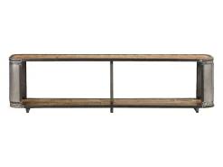 Suporte multimídia para TV prateleira para TV armário para TV sala de jantar sala de estar quarto 150 x 30 x 40 cm madeira maciça de manga marrom 02_0025961