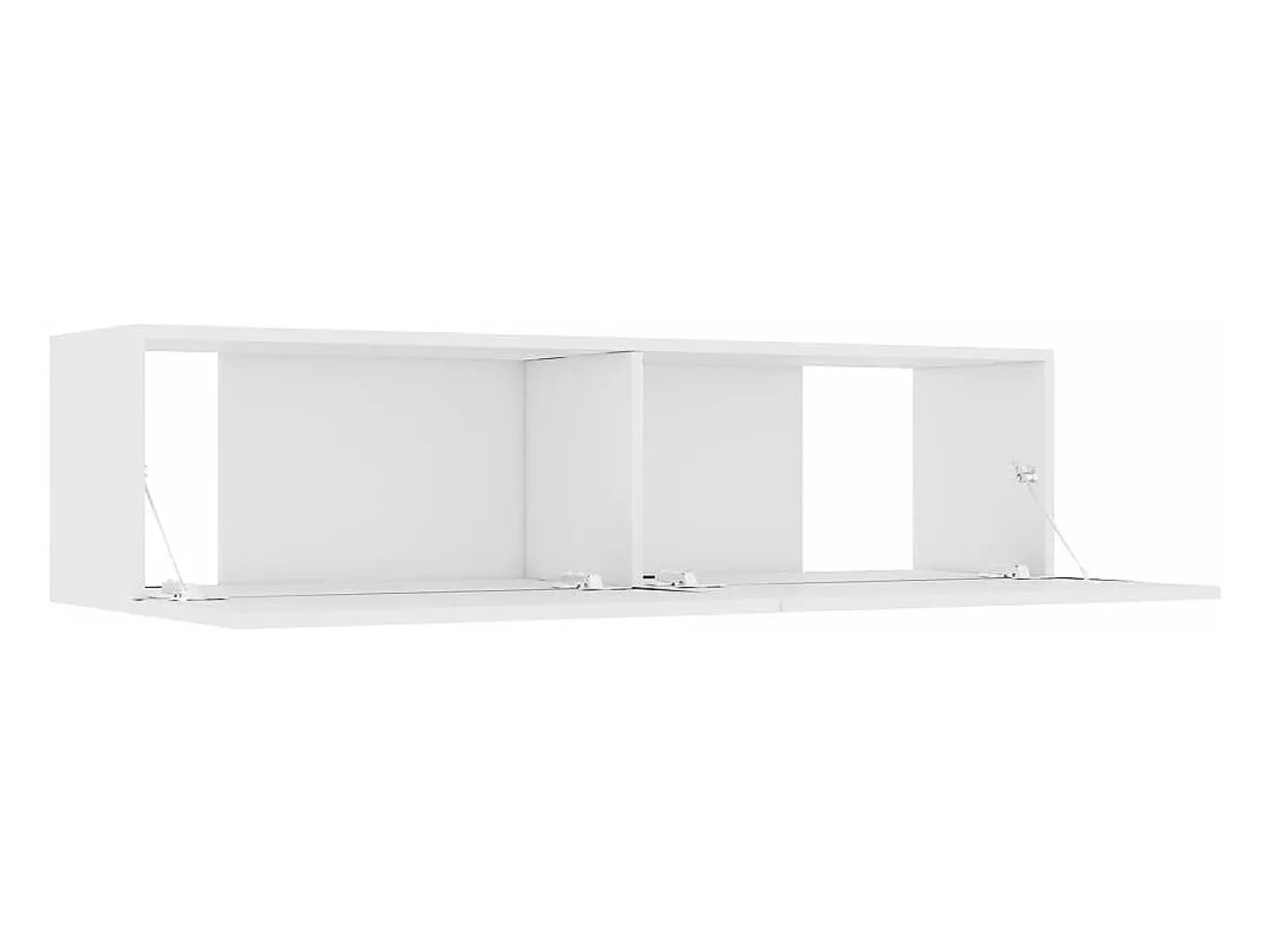 Suporte multimídia para TV prateleira para TV aparador armário para TV sala de jantar sala de estar quarto 120 x 30 x 30 cm madeira engenheirada branca 02_0025805