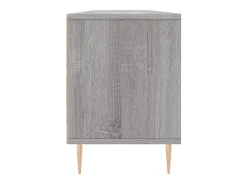 Suporte multimídia para TV prateleira para TV móvel para TV sala de jantar sala de estar quarto Sonoma 150 x 30 x 44,5 cm madeira industrializada cinza 02_0028398