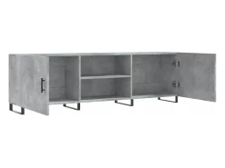 Suporte multimídia para TV prateleira para TV aparador armário para TV sala de jantar sala de estar quarto 150 x 30 x 50 cm madeira industrializada cinza 02_0026000