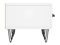 Suporte multimídia para TV prateleira para TV aparador armário para TV sala de jantar sala de estar quarto 150 x 36 x 30 cm madeira engenheirada branca 02_0026020