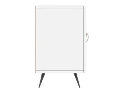 Suporte multimídia para TV prateleira para TV aparador armário para TV sala de jantar sala de estar quarto 150 x 30 x 50 cm madeira engenheirada branca 02_0025988